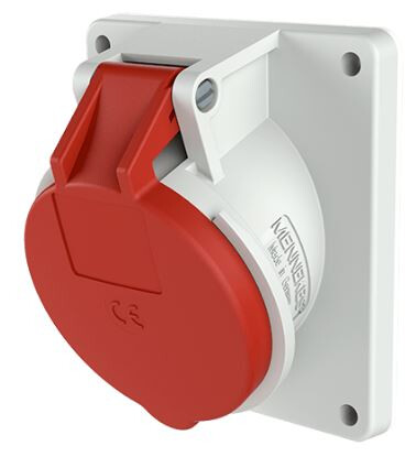 mennekes Panel mounted receptacle 1473 16a5p 6h400v - ip44