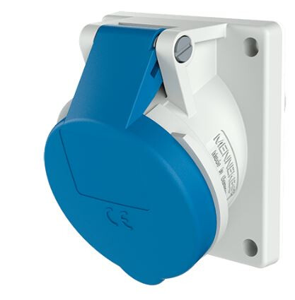 PANEL MOUNTED RECEPTACLE 1463 16A3P 6H230V - IP44