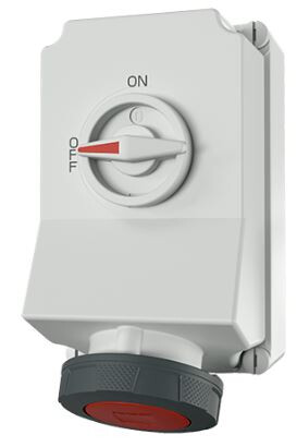 WALL MOUNTED RECEPTACLE 5113 63A5P 6H400V - IP67
