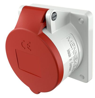 PANEL MOUNTED RECEPTACLE 3385 16A5P400V IP44 75X75 S