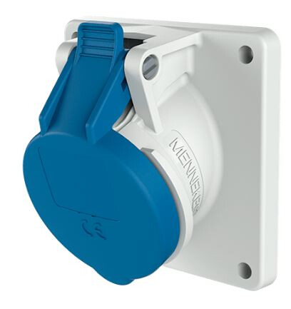 PANEL MOUNTED RECEPTACLE 3036 16A3P230V IP44 85X85MM