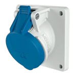 PANEL MOUNTED RECEPTACLE 3036 16A3P230V IP44 85X85MM