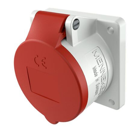 mennekes Panelmounted receptacle 1797 32a5p6h400v ip44 75x75mm