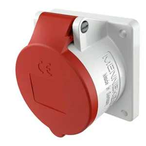 mennekes Panelmounted receptacle 1797 32a5p6h400v ip44 75x75mm