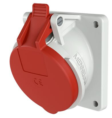 PANELMOUNTED RECEPTACLE 3070 16A5P6H400V IP44 85X85MM