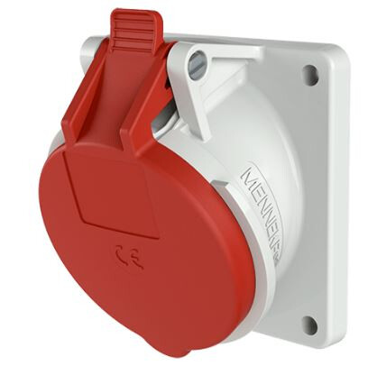 PANELMOUNTED RECEPTACLE 3171 32A5P6H400V IP44 85X85MM