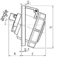 mennekes Infäld kraftuttag 1551 32a5p 6h400v - ip67