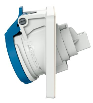 mennekes Infäld flänsuttag 3036 16a3p230v ip44 85x85mm
