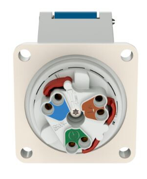 mennekes Kraftuttag 1619 16a3p 6h230v ip44