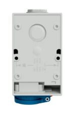 mennekes Kombipistorasia mennekes 1651 32a 400v 1xschuko ip44