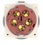 mennekes Panel mounted receptacle 216a 125a5p 6h400v - ip67