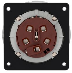 mennekes Panel mounted inlet 3658 63a5p 6h400v - ip67