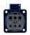 mennekes Pistorasia mennekes schuko 11061 16a 2p+e 230v ip44 lapsi