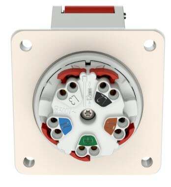mennekes Infäld kraftuttag twc. 3385 16a5p400v ip44 75x75 s