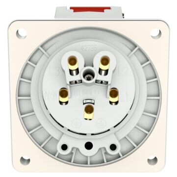 mennekes Panel mounted receptacle 3093 16a5p400v ip44 85x85mm