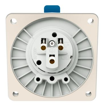 mennekes Infäld flänsuttag 3036 16a3p230v ip44 85x85mm