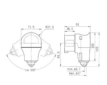 mennekes Kraftkontakt 3980 16a5p 6h400v - ip44