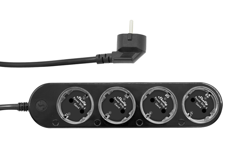 SOCKET OUTLET+SWITCH POWER STRIP GEN4 BLACK