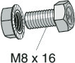 mp bolagen Bultsats m8x16 mm mp-295r