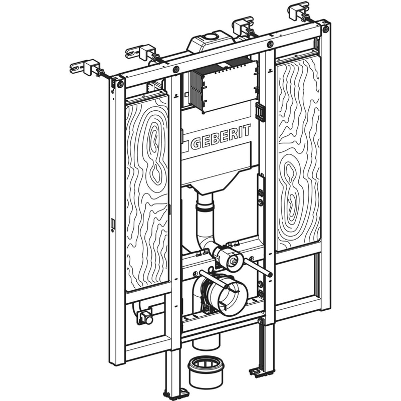 geberit Element vägghängd wc geberit duofix sigma 112cm pe-x handta