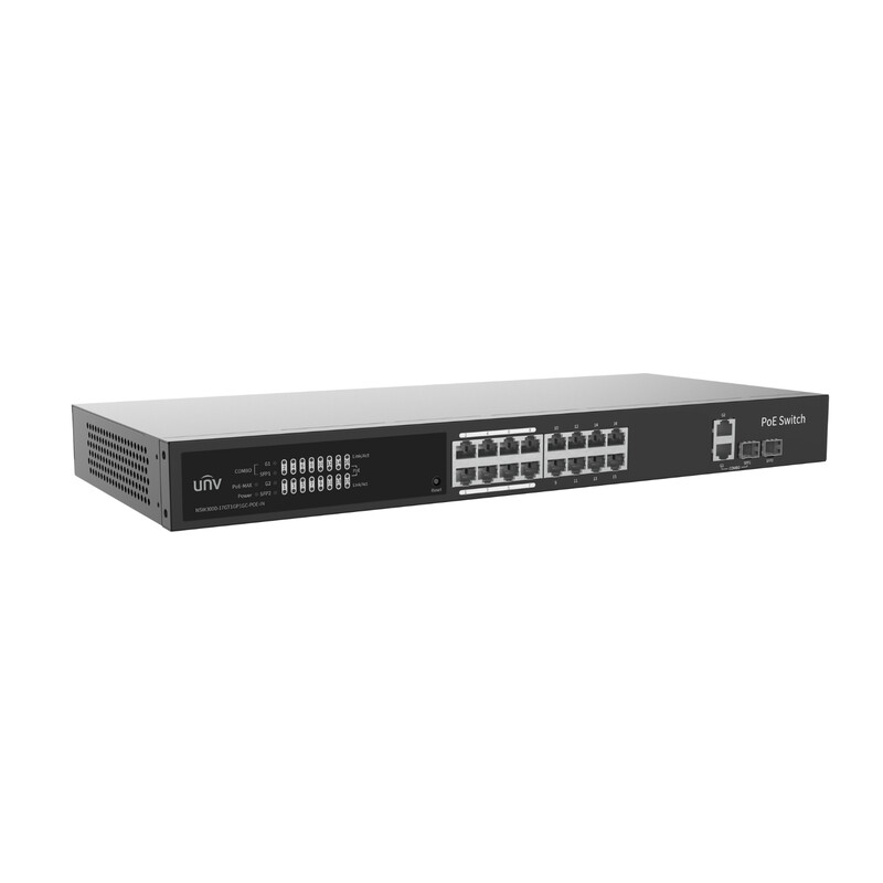 unv Ethernet kytkin kytkin 16xpoe+1ge+1sfp+1combo