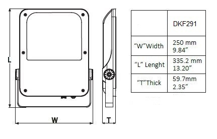 takton Strålkastare odin dkf291 ast4 4600lm 35w