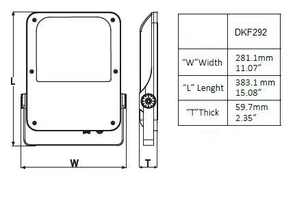 takton Strålkastare odin dkf292 ast4 7400lm 53w