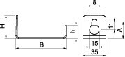 obo bettermann Kabelklammer obo plcd-sb0810, 76x35, fs