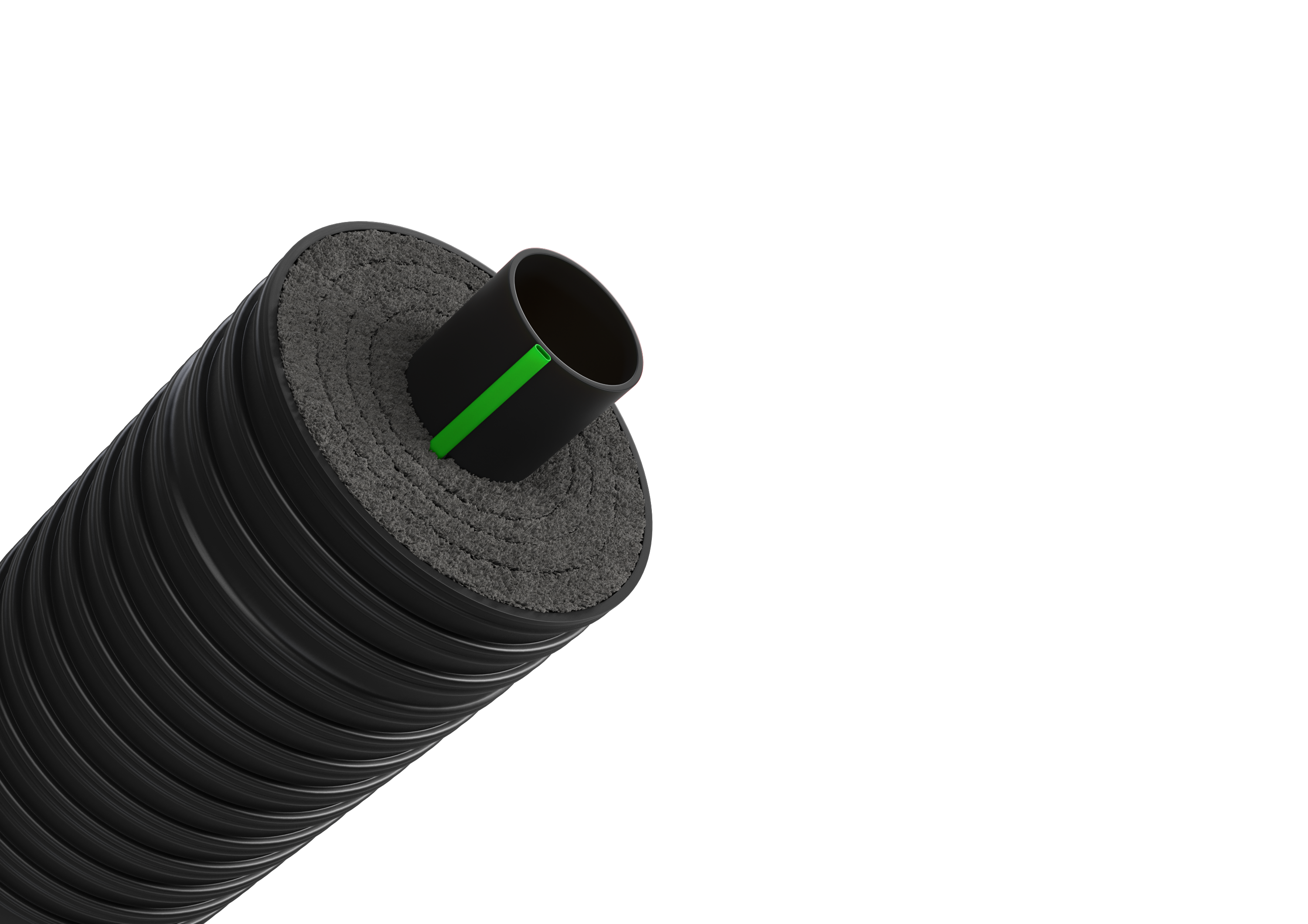 KALTVATTENRÖR FLEXTRA COOL 32/90mm PN16 MED KABEL