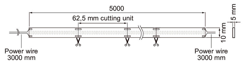 airam Led strip norma 24v 24v ip66 1100lm/m 940 5m