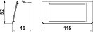 obo bettermann Asennuskehys obo mt uh1 2m45, 2 x modul 45, rst