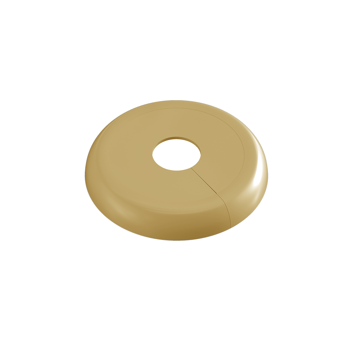 TÄCKBRICKA FALUPLAST 15-22mm 1-RÖR RUND BRUN