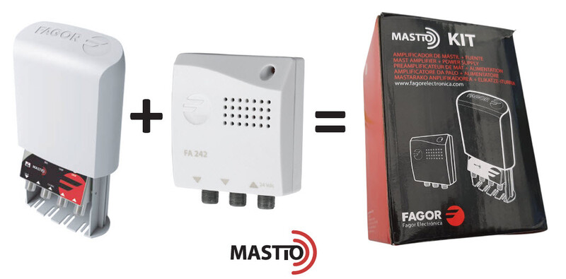 MASTFÖRSTÄRKARE LA-ANT FM/2XUHF MASTFÖRSTÄRKARE + PSU