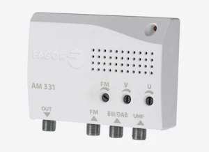 laatuantenni Amplifier for apartment la-ant vhf/uhf, 20/22 db, 1 in, 2 out