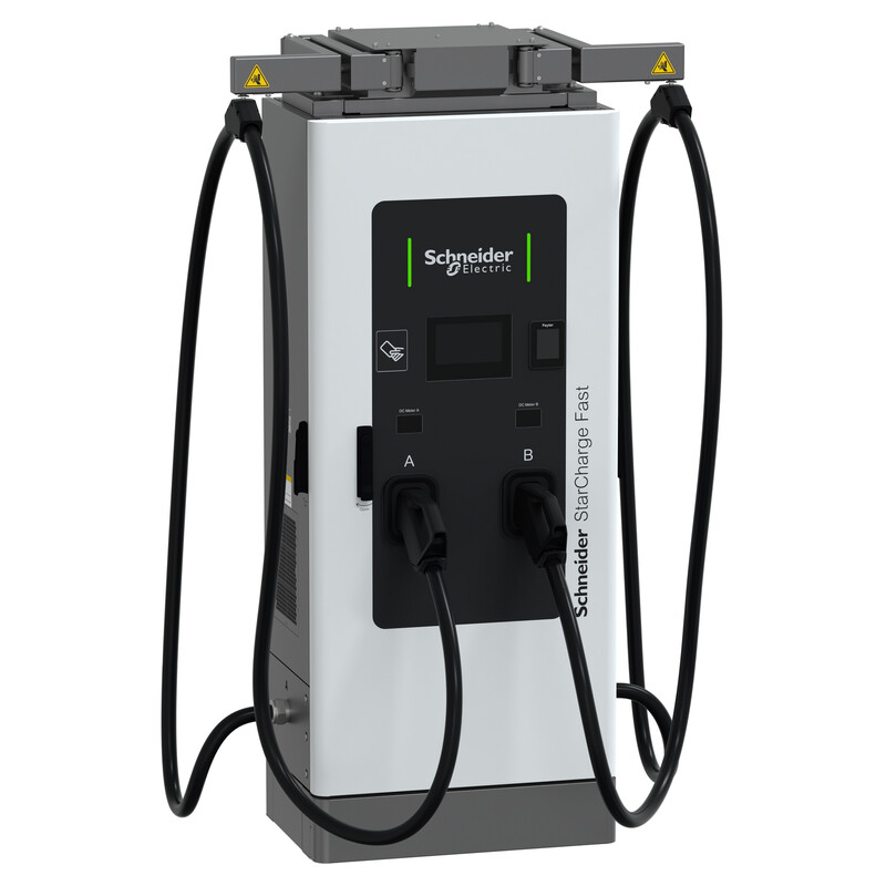 RECHARGING STATION SCHNEIDER 60 KW DC, 2X CCS2, 3,6M, CCR