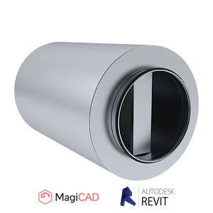 ets nord Round silencer ets nord nrfb 100 630/1200 mineralwool