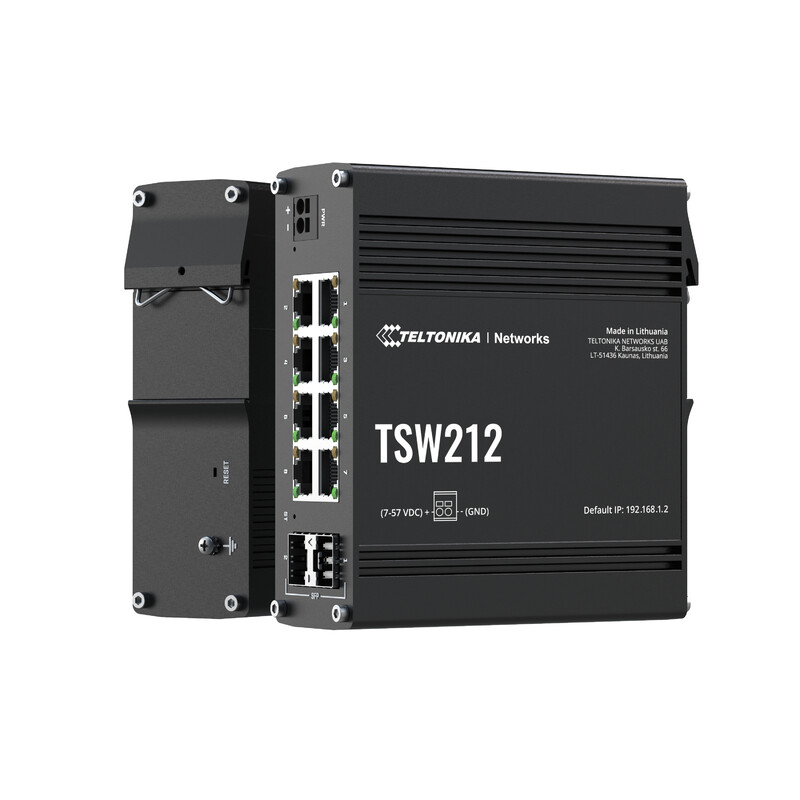 ETHERNET SWITCH 8XGB+2XSFP MANAG. L2+ L3 DIN