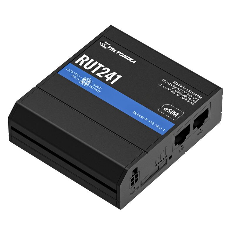 teltonika Router 4g lte cat4 passpoe-in 9-30vdc