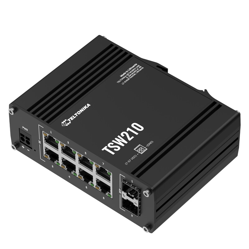 teltonika Ethernet switch 8xgb+2xsfp industrial din