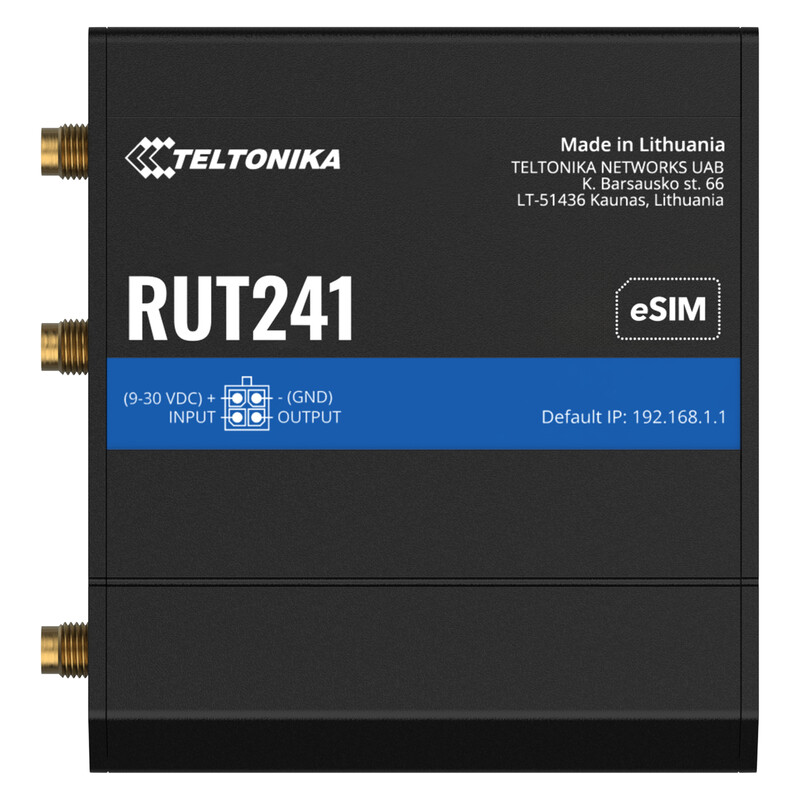 teltonika Router 4g lte cat4 passpoe-in 9-30vdc