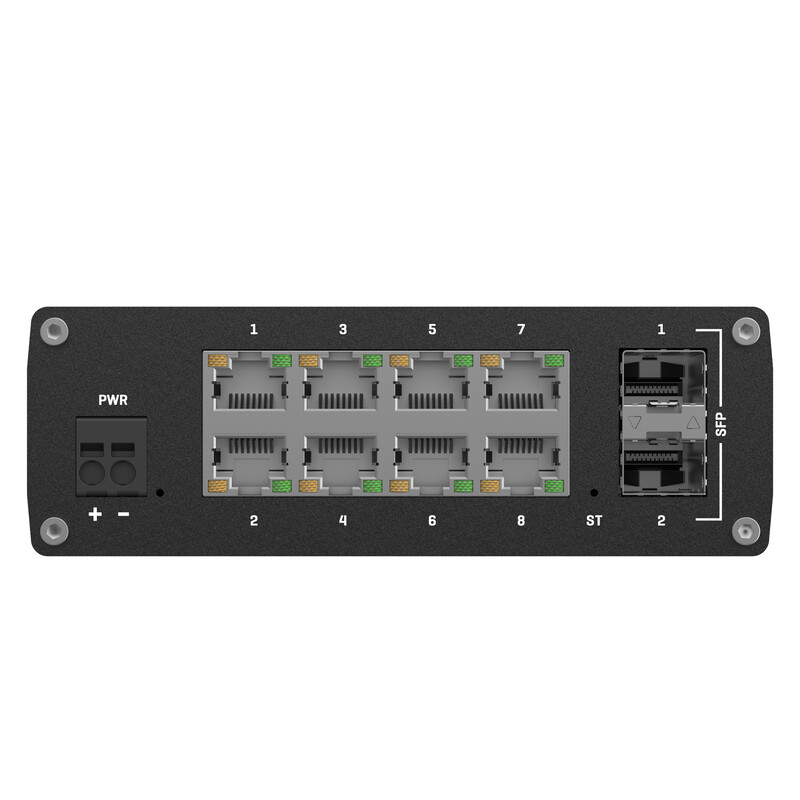 teltonika Ethernet switch 8xgb+2xsfp manag. l2+ l3 din