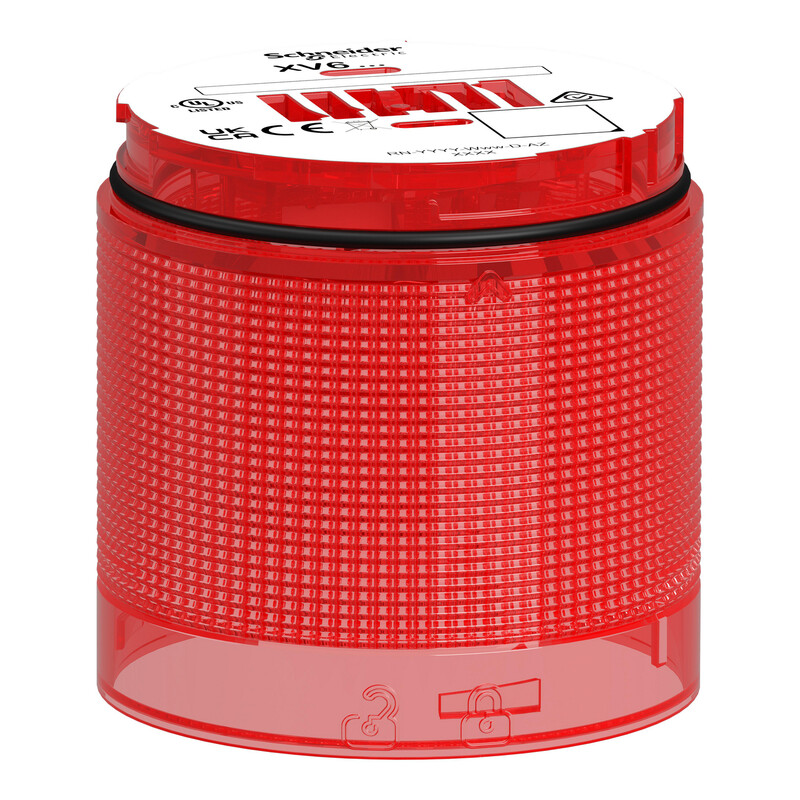 schneider electric Signal light harmony xv6 flashing red colored lens