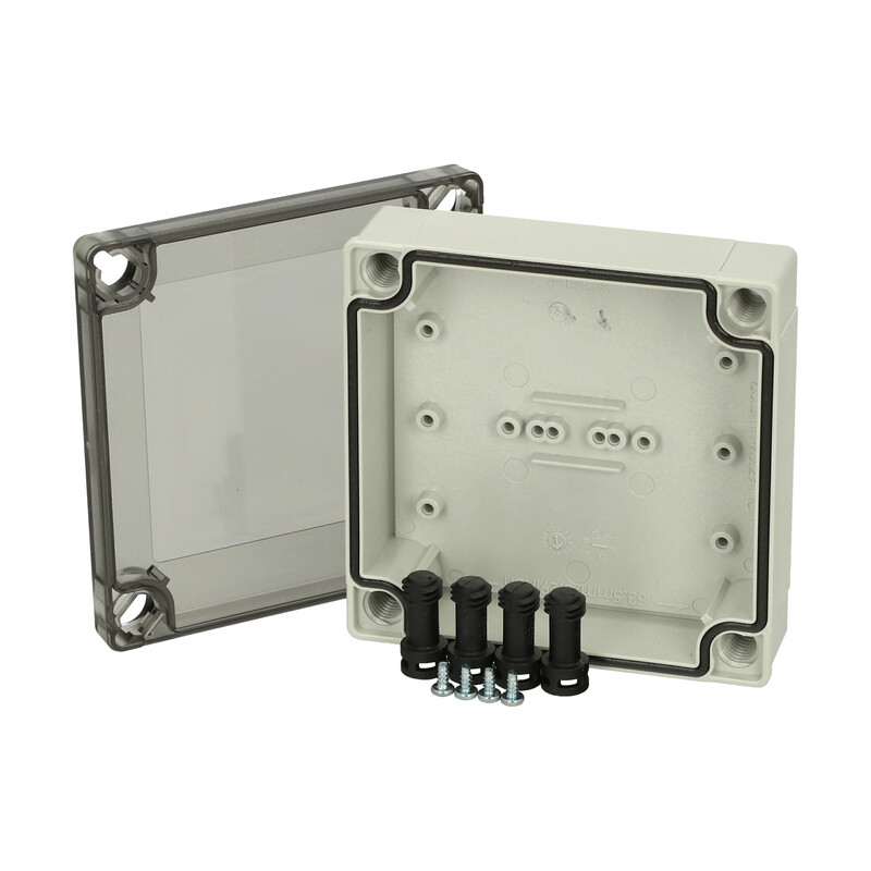 fibox Asennuskotelo pc mnx fibox pc 95/35 lt 100x100x35 savu