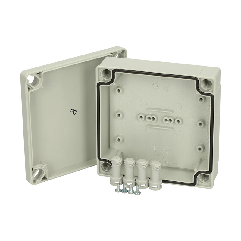 fibox Asennuskotelo pc mnx fibox pc 95/35 lg 100x100x35 harmaa