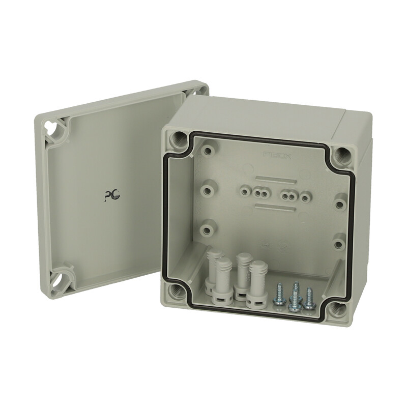 fibox Asennuskotelo pc mnx fibox pc 95/60 hg 100x100x60 harmaa