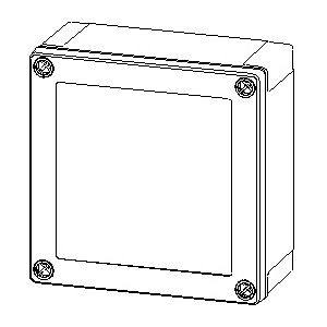 fibox Asennuskotelo pc mnx fibox pc 125/60 hg 130x130x60 harmaa