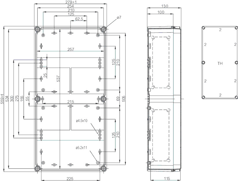 fibox Cover pc ekt-30g 30mm grey
