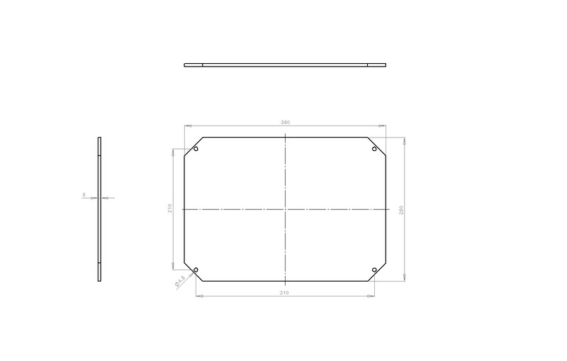 fibox Asennuslevy mpx arca 4030
