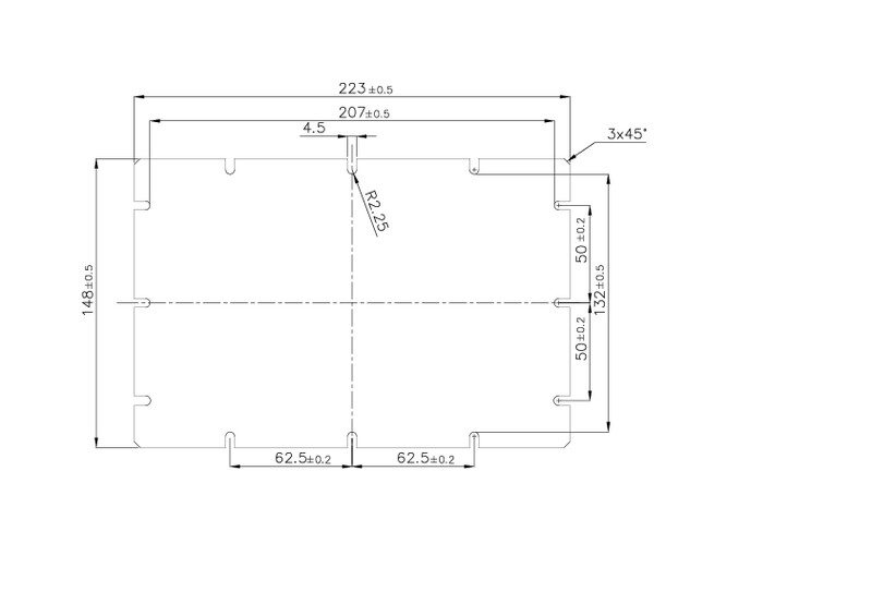 fibox Asennuslevy mnx fibox miv 200 223x148mm