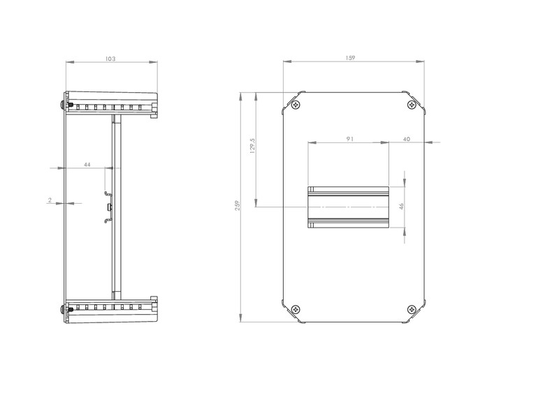fibox Din-kiskokehys fibox drs arca 302015 1x5 mod